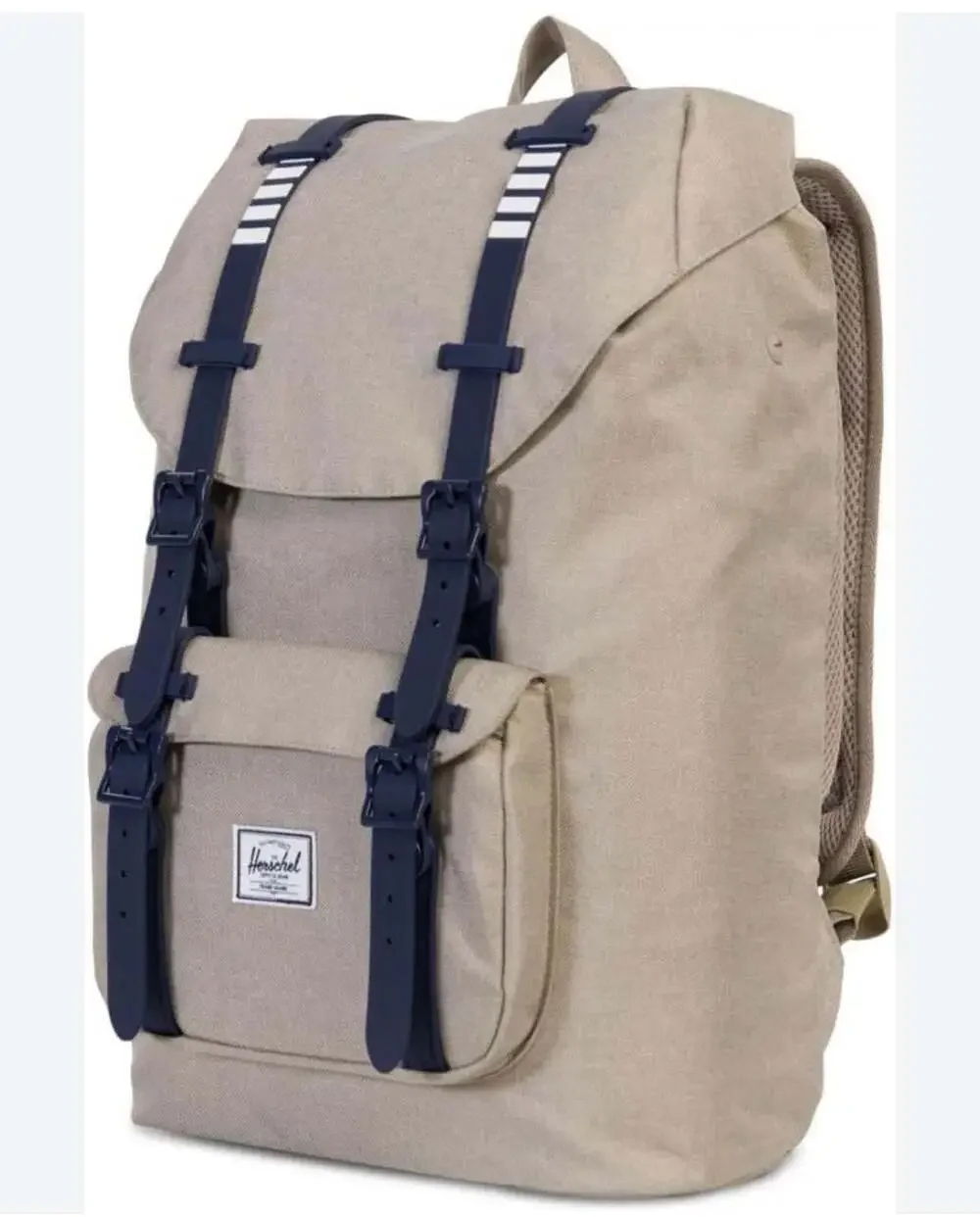 Herschel Supply Co. Retreat Backpack Light Khaki Crosshatch Peacoat Rubber